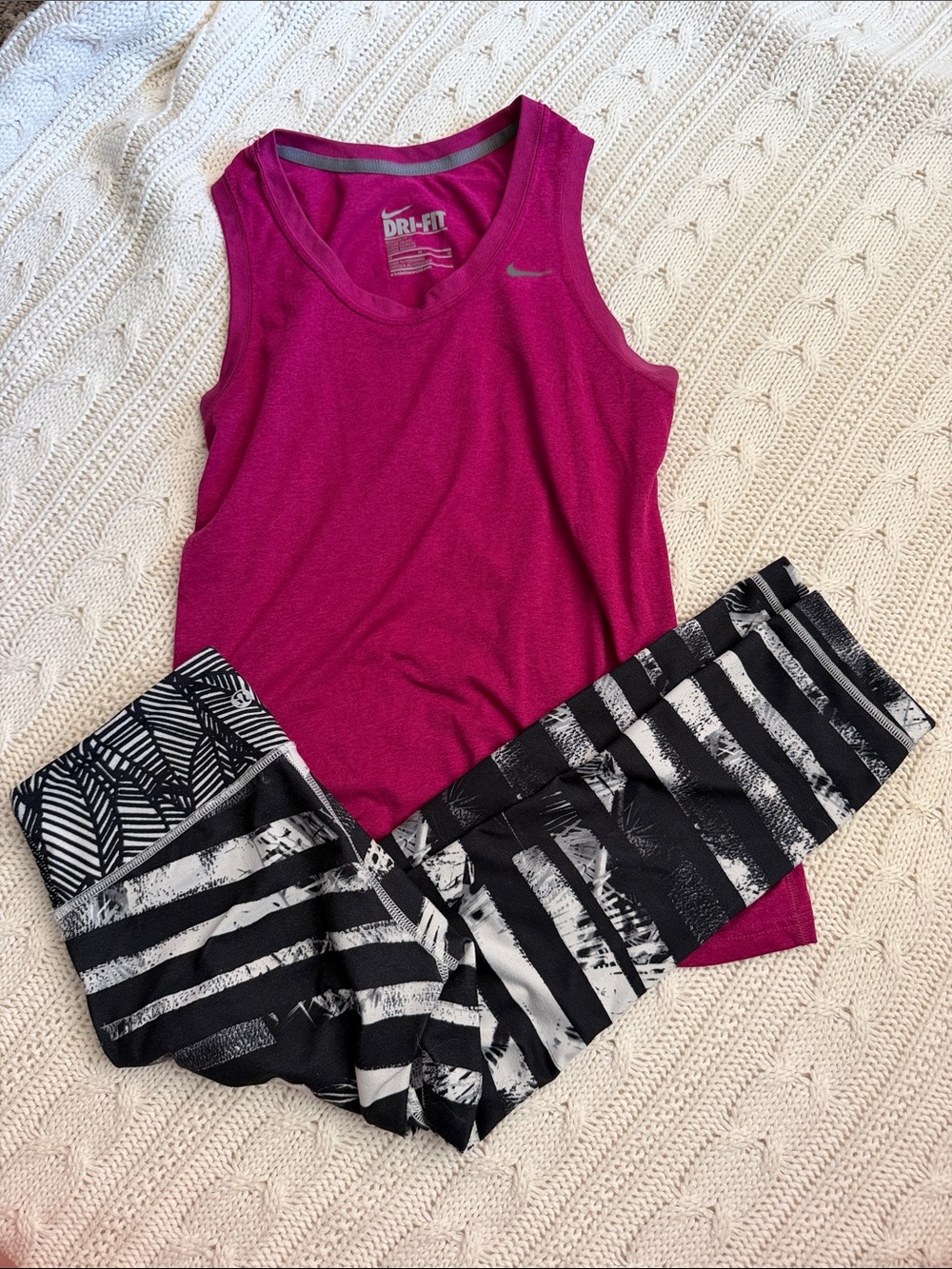 lululemon athletica Black & White Patterned Leggings